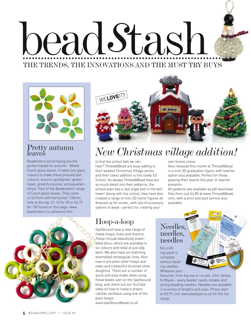 Bead & Jewellery Magazine Preview Pages