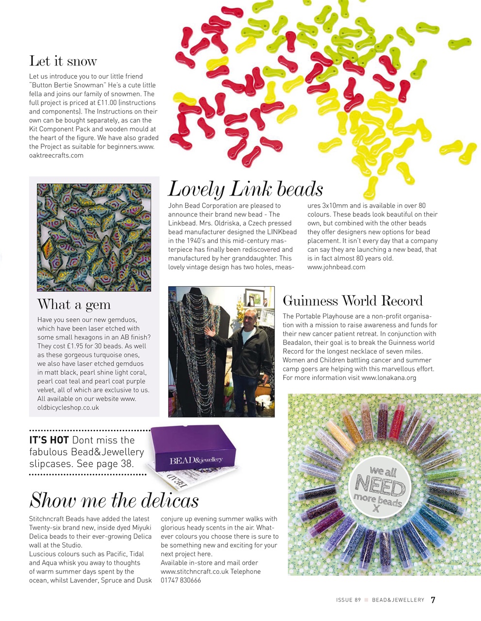 Bead & Jewellery Magazine Preview Pages