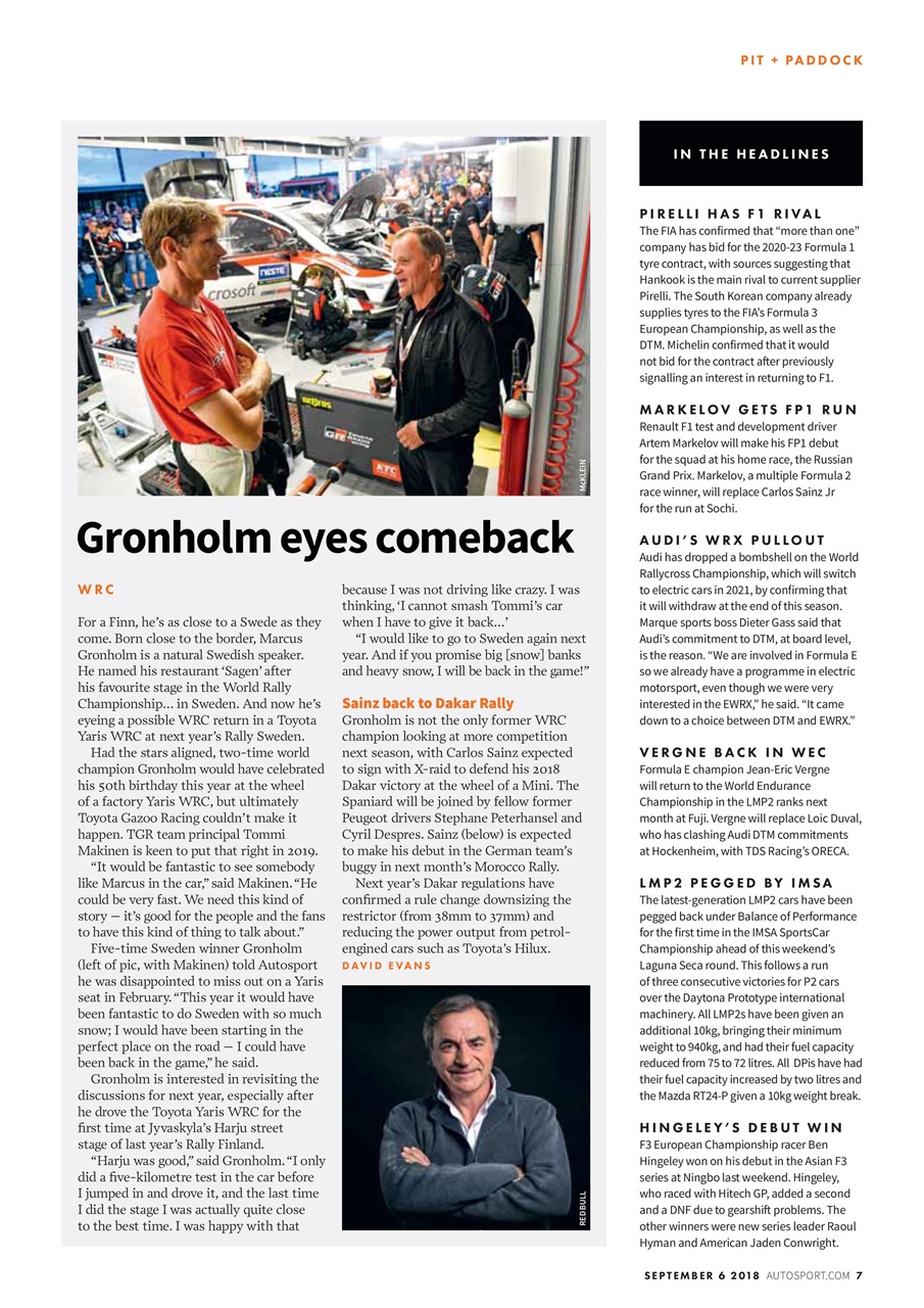 Autosport Preview Pages