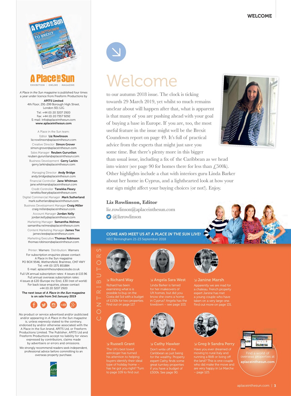 A Place in the Sun Magazine Preview Pages