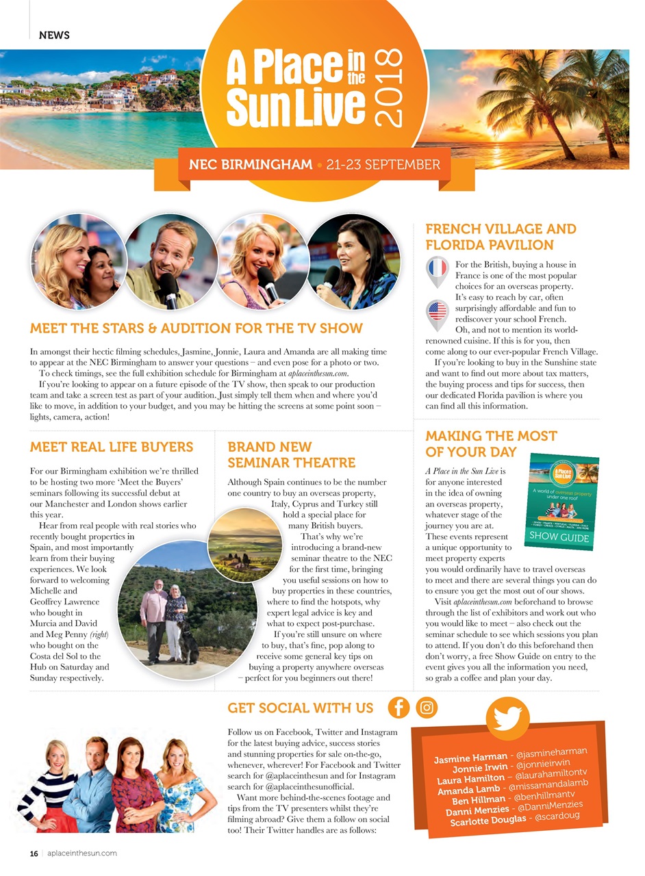 A Place in the Sun Magazine Preview Pages