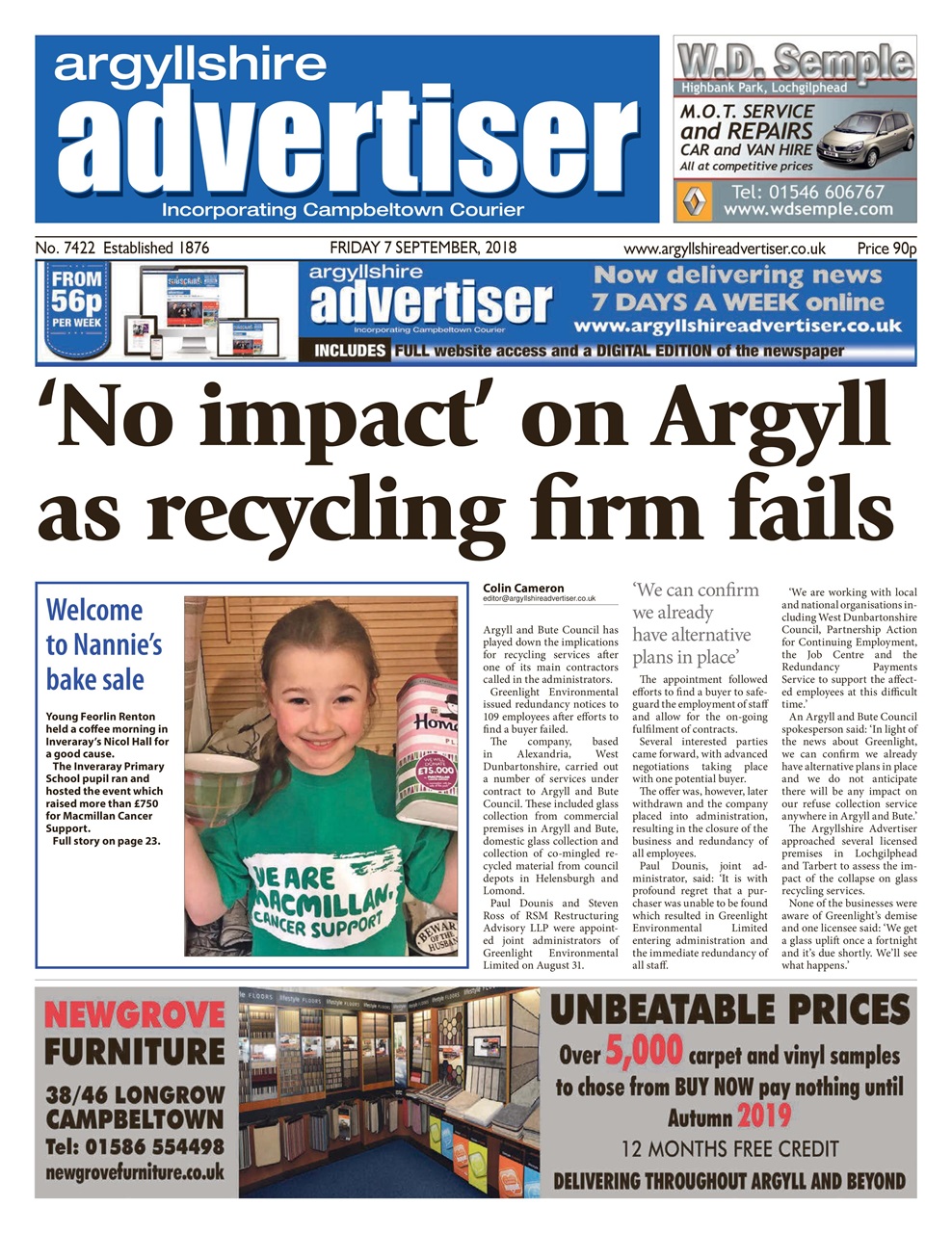 Argyllshire Advertiser Preview Pages