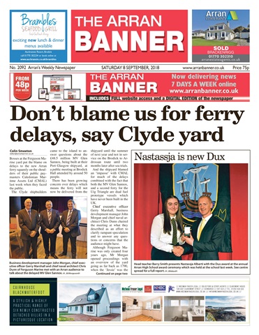 Arran Banner issue 08 September 2018