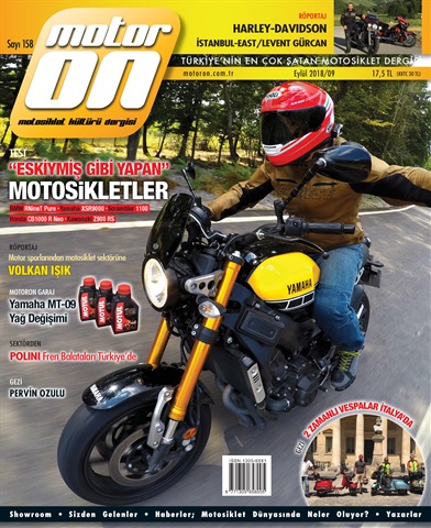 Motoron Eylül 2018 issue Motoron Eylül 2018