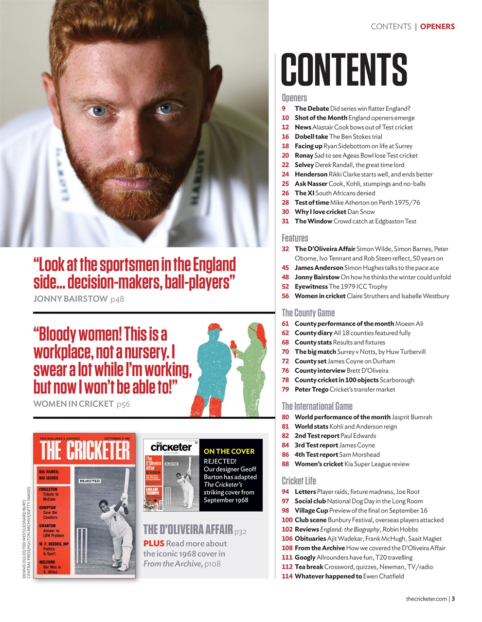 The Cricketer Magazine Preview Pages