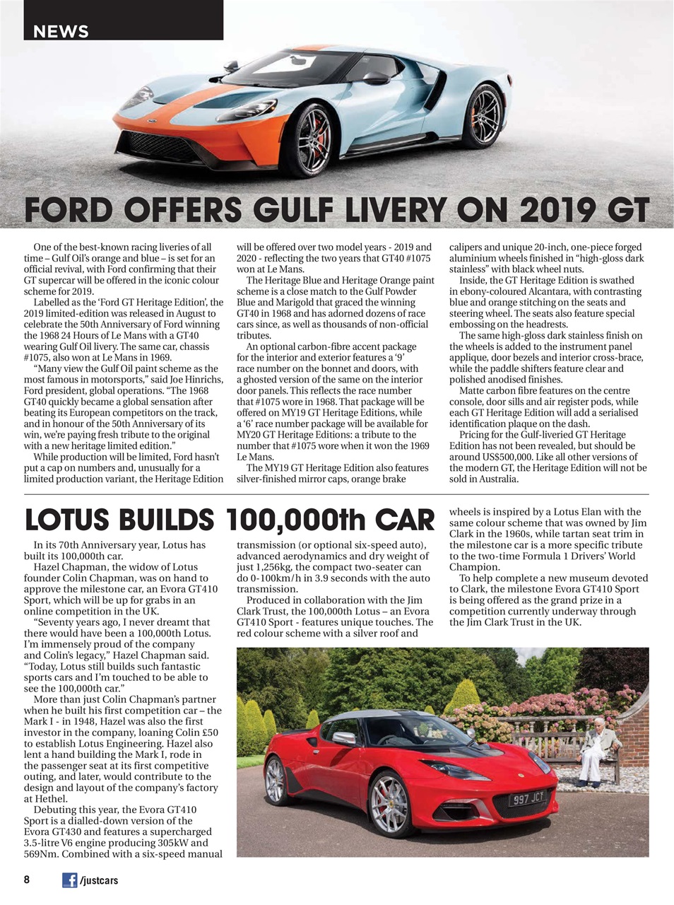 JUST CARS Preview Pages