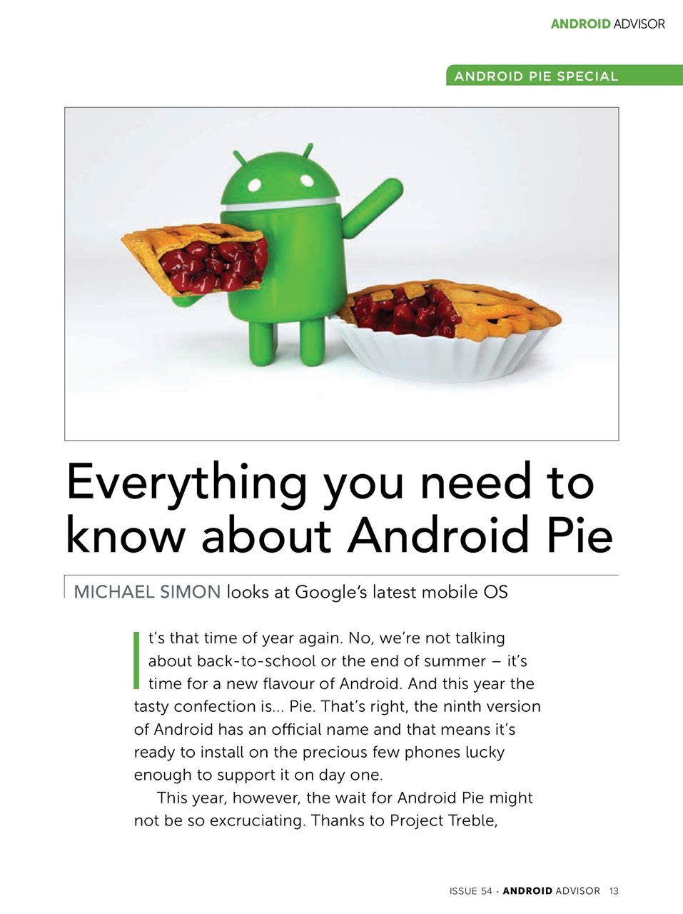 Android Advisor Preview Pages