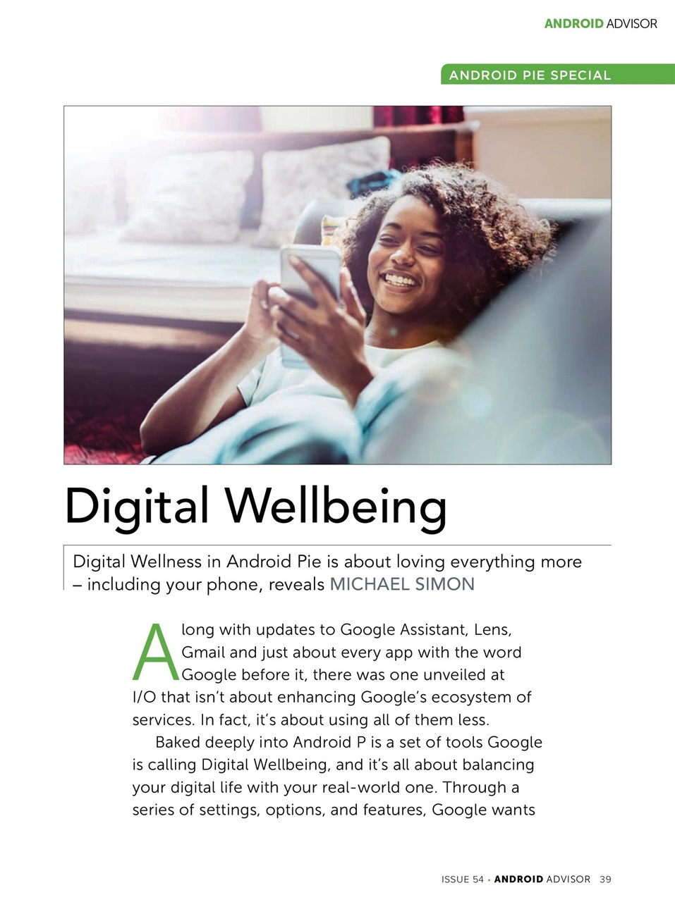 Android Advisor Preview Pages