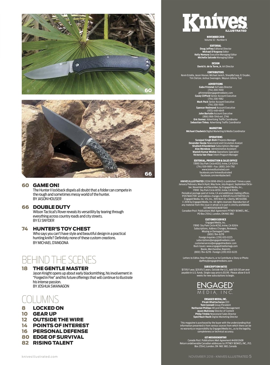 Knives Illustrated Preview Pages