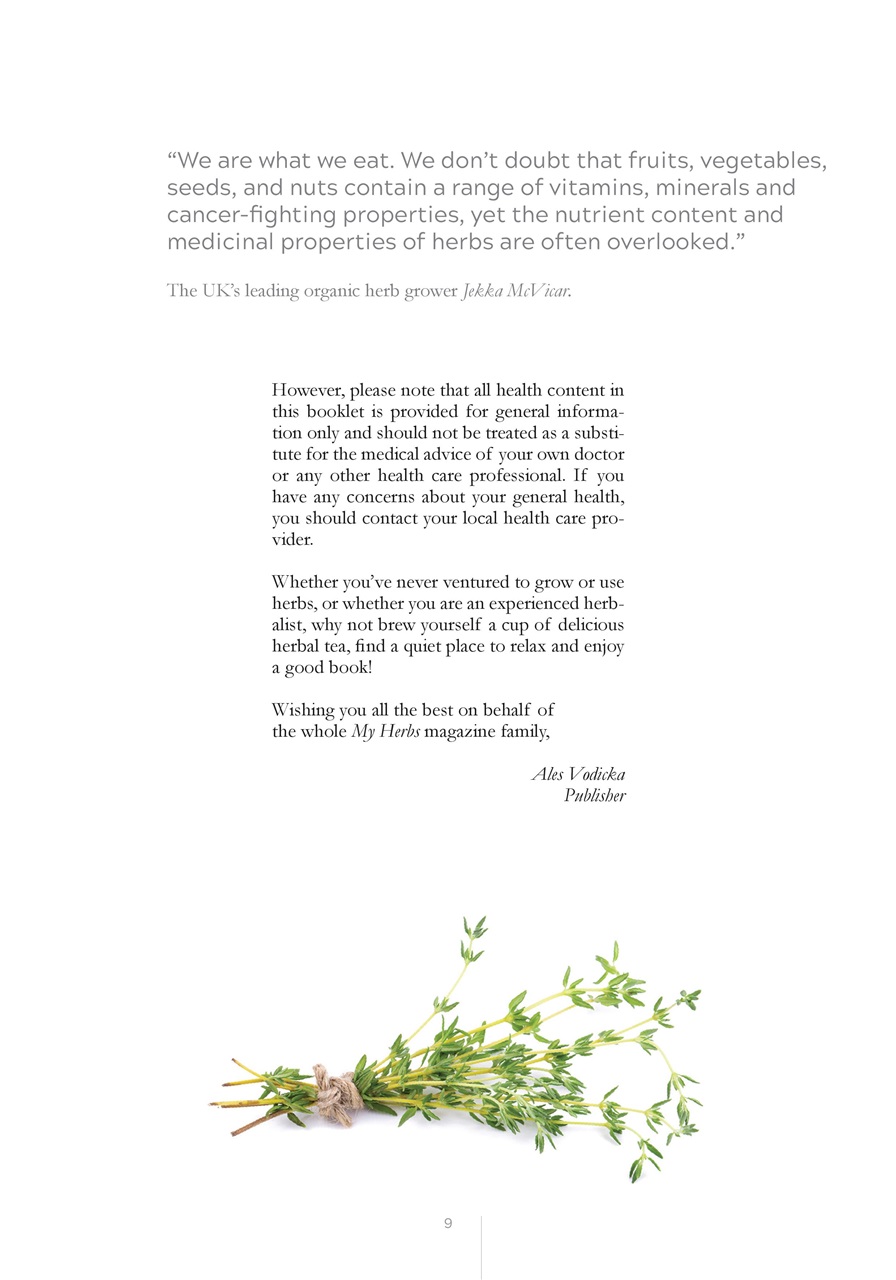 My Herbs Magazine Preview Pages