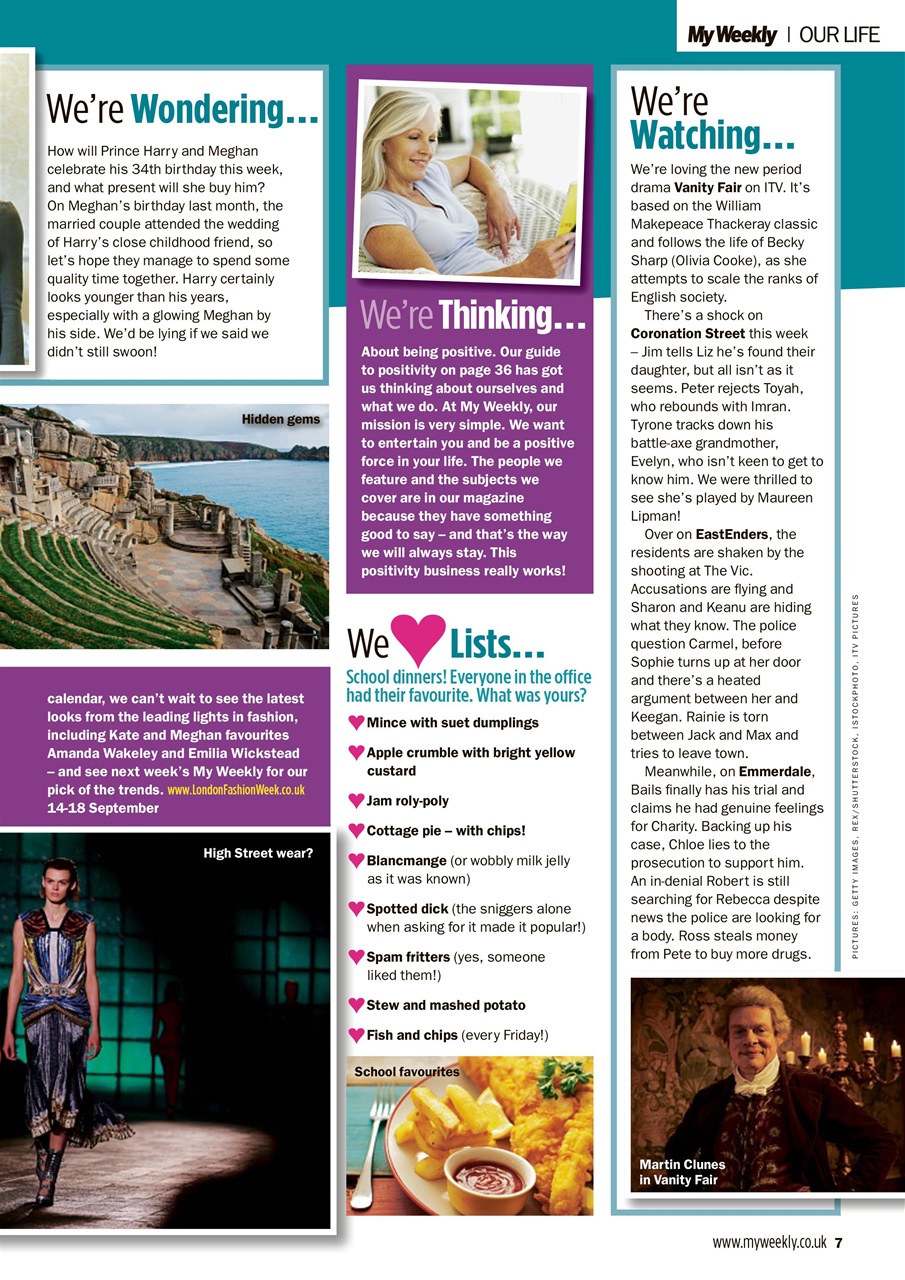 My Weekly Preview Pages