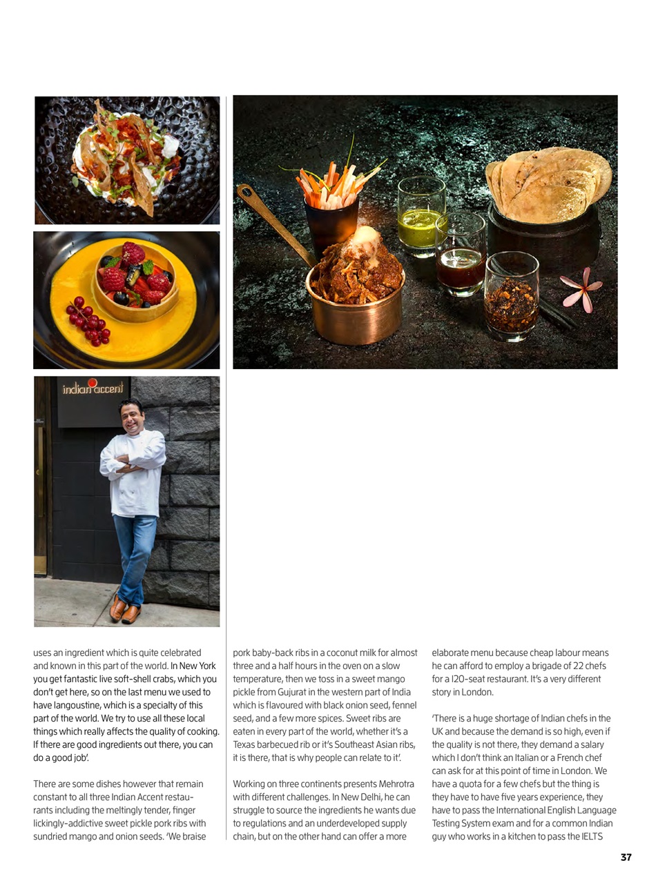 Chef & Restaurant Magazine Preview Pages