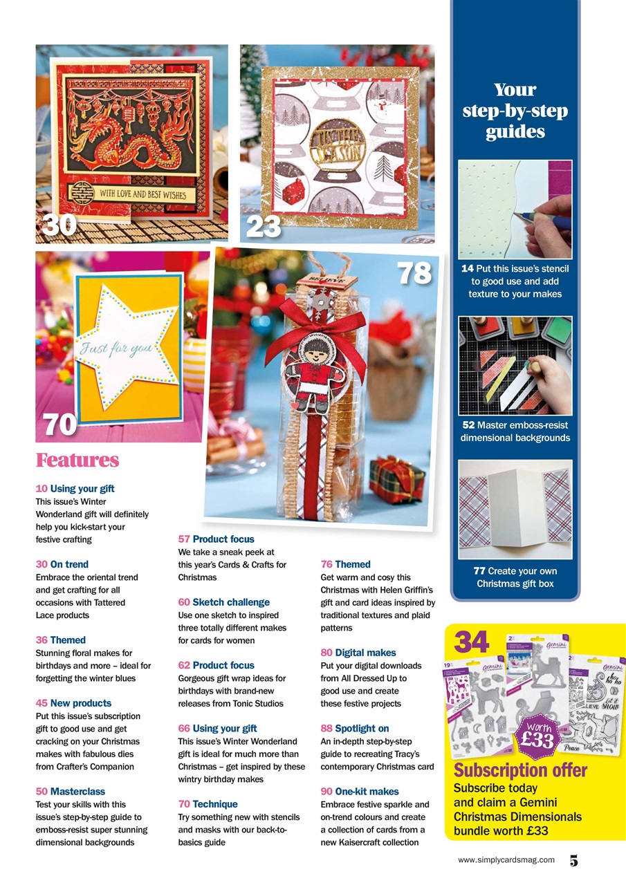 Simply Cards & Papercraft Preview Pages