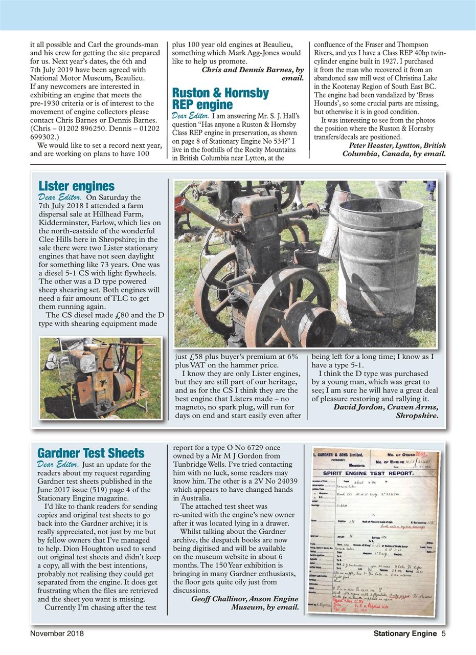 Stationary Engine Preview Pages