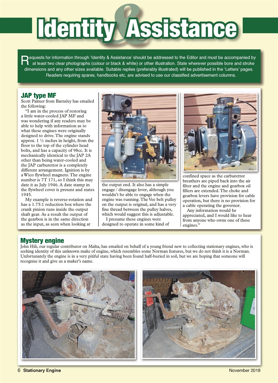 Stationary Engine Preview Pages