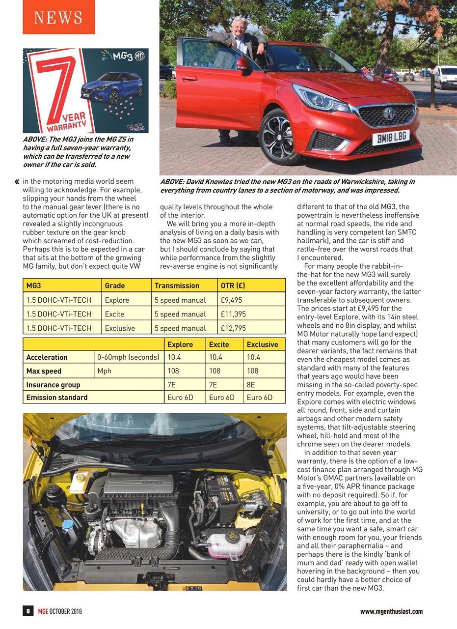 MG Enthusiast Preview Pages