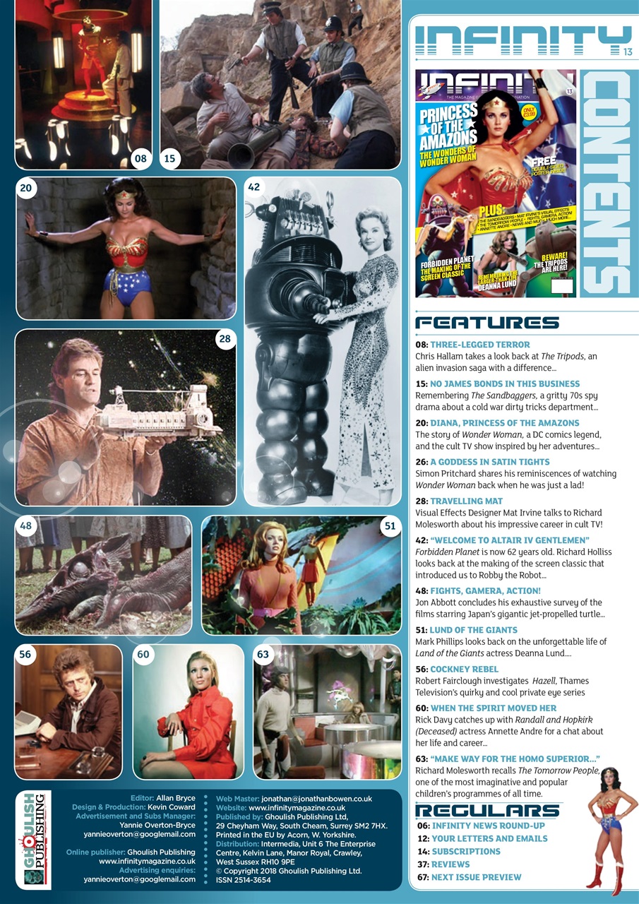 Infinity Magazine Preview Pages