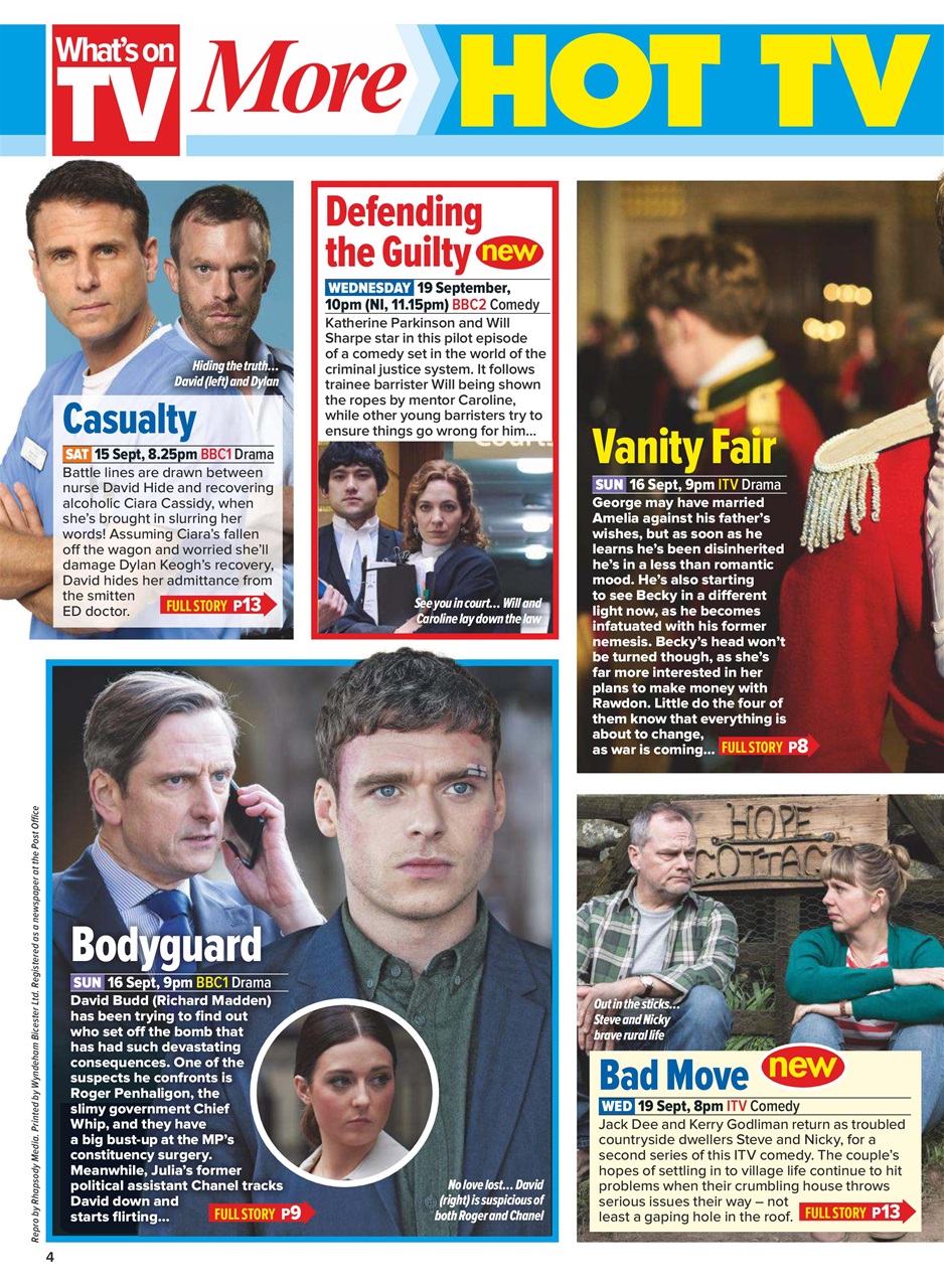 What's on TV Preview Pages
