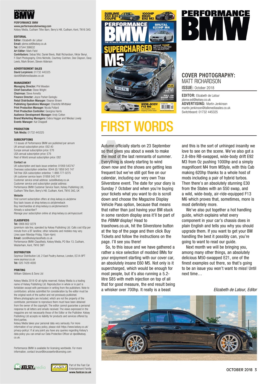 Performance BMW Preview Pages