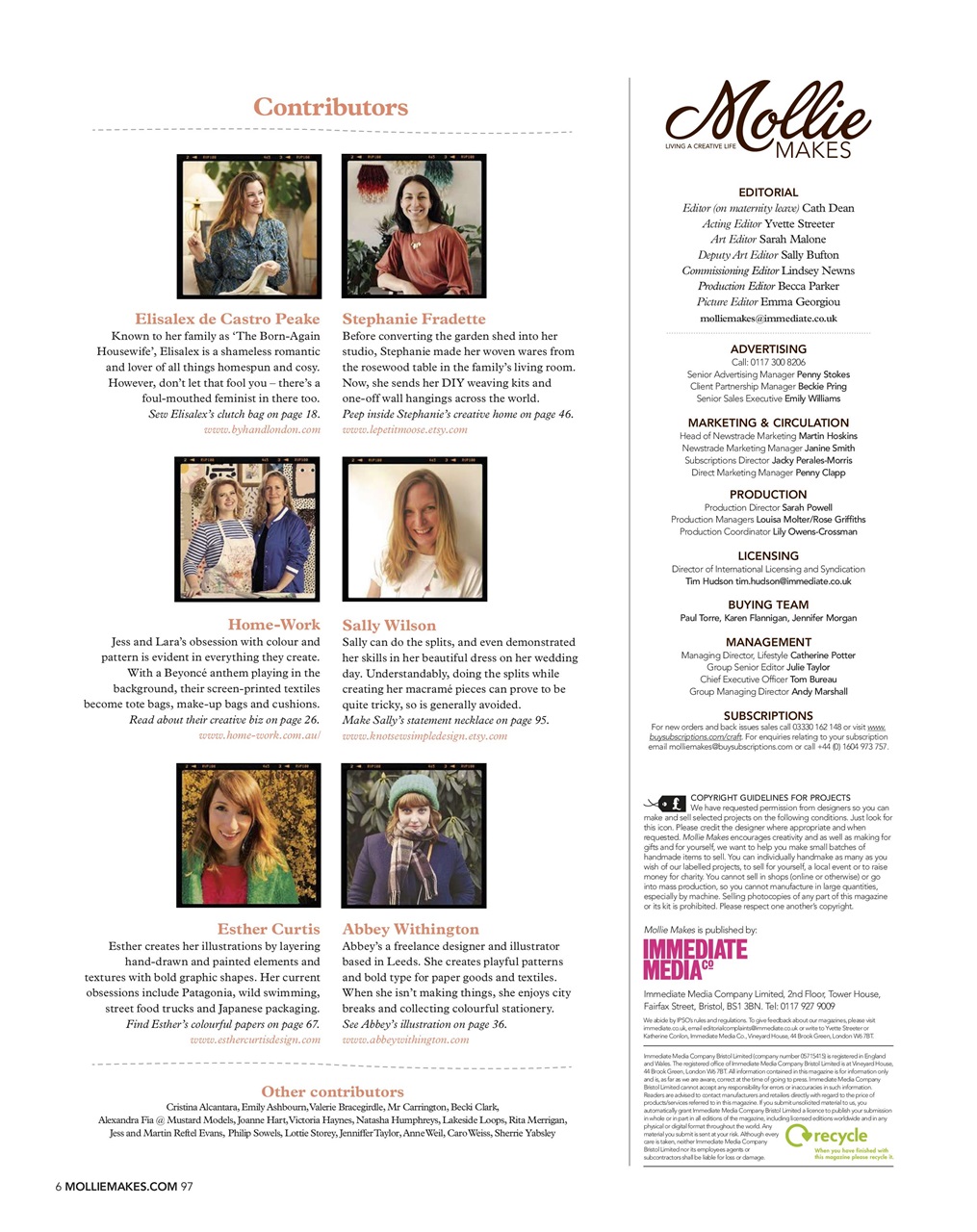 Mollie magazine Preview Pages