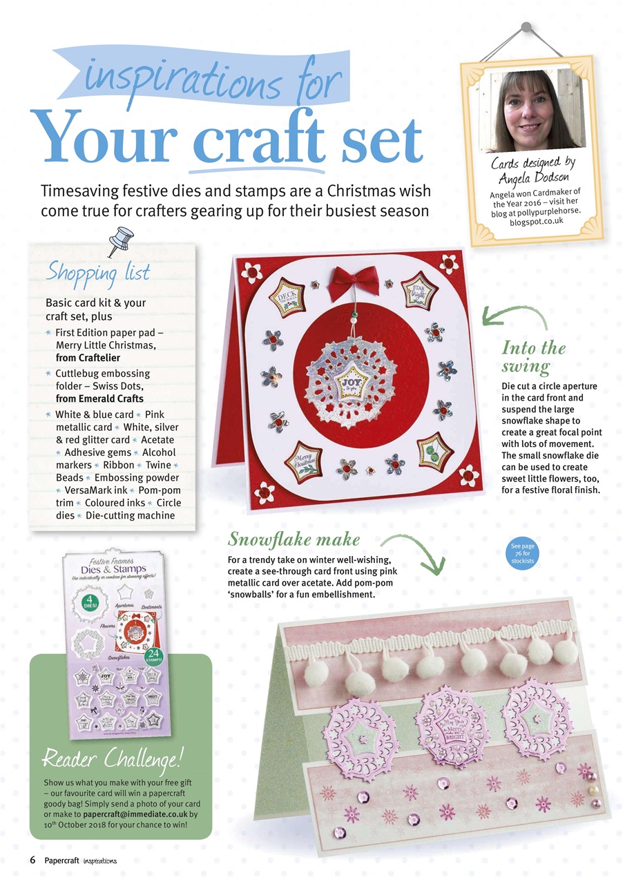 Papercraft Inspirations Preview Pages