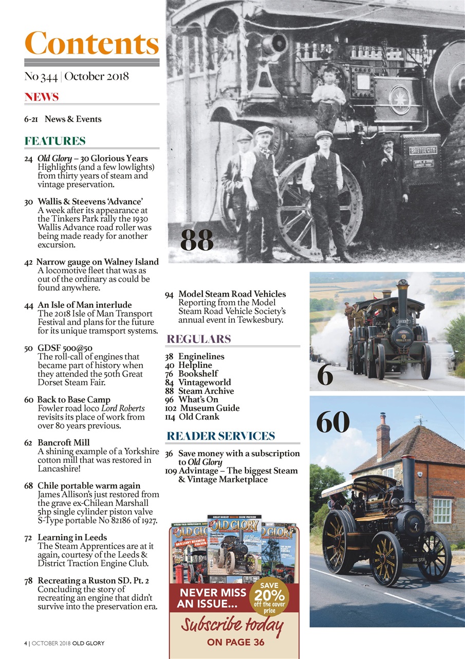 Old Glory Magazine Preview Pages