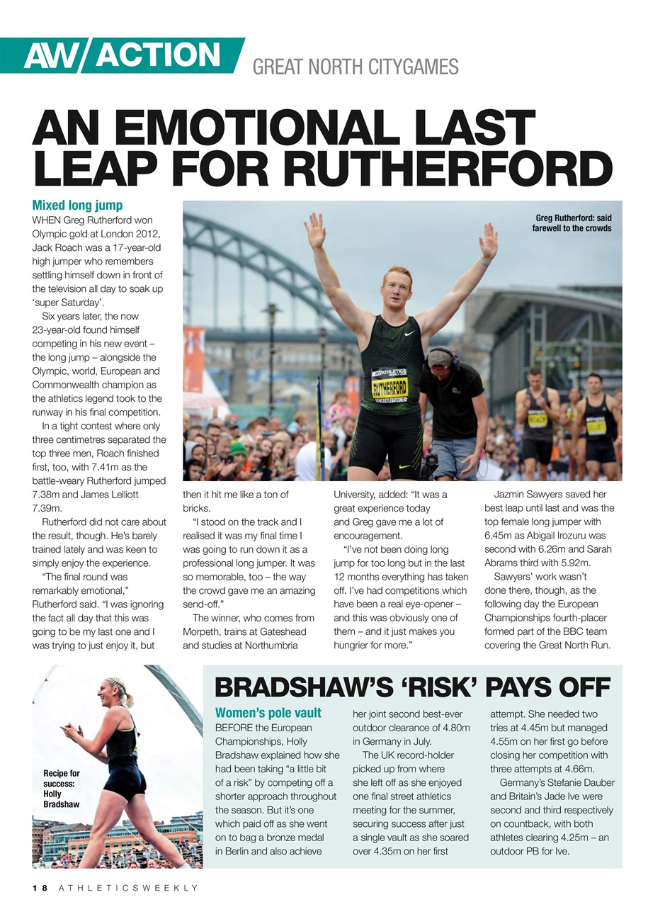 AW – Athletics Weekly Magazine Preview Pages