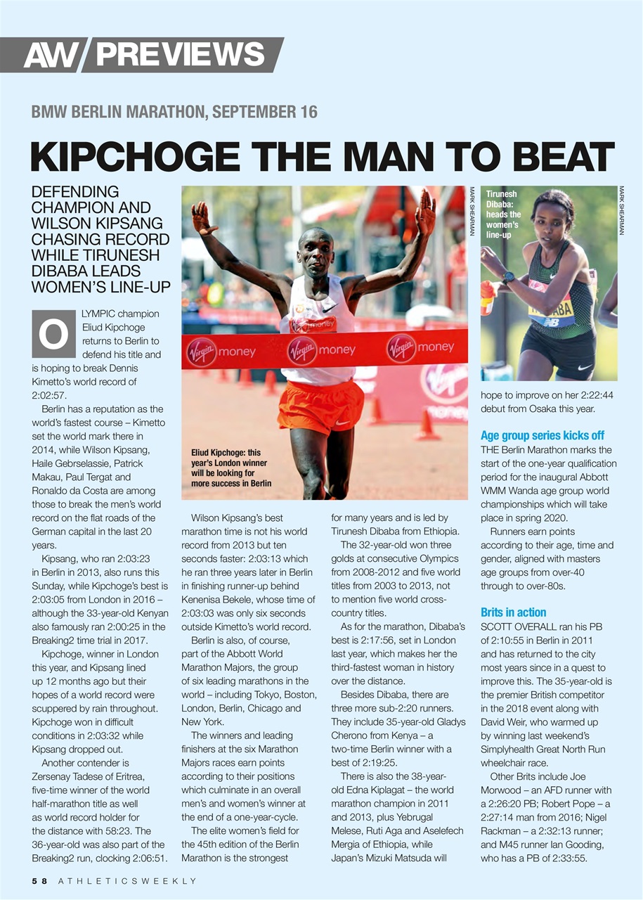 AW – Athletics Weekly Magazine Preview Pages