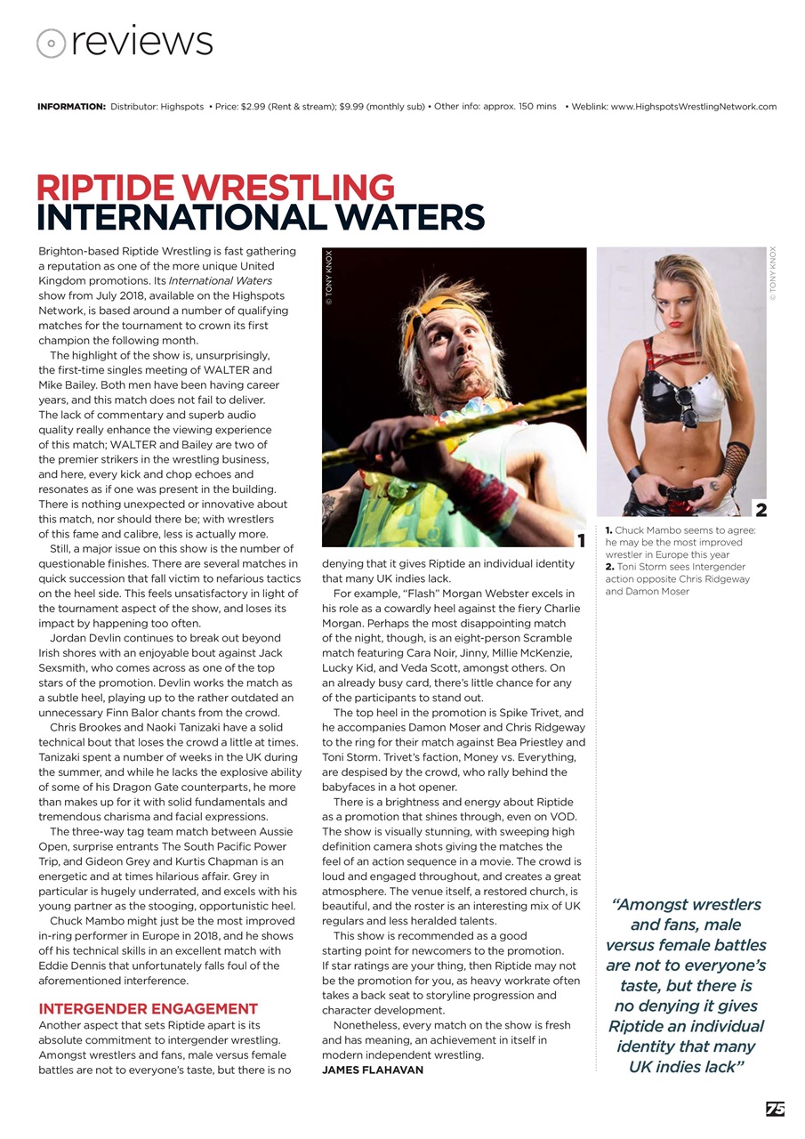 Wrestletalk Magazine Preview Pages