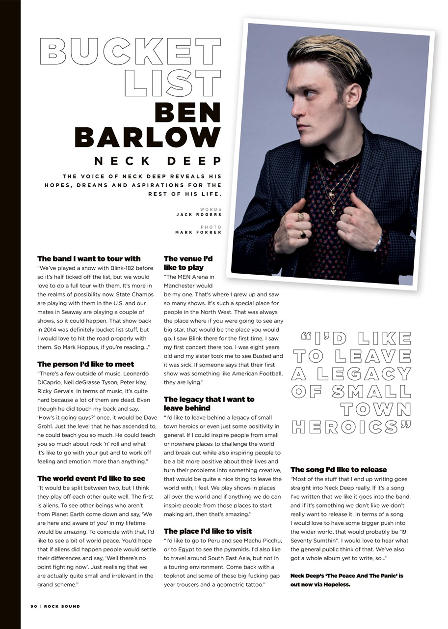 Rock Sound Magazine Preview Pages