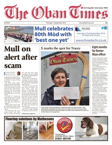 The Oban Times & Lochaber Times issue 13 September 2018