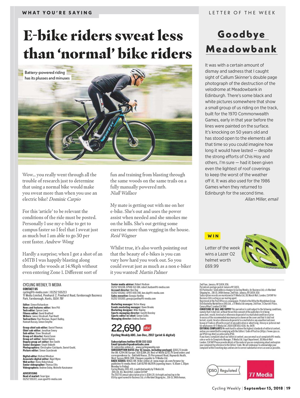 Cycling Weekly Preview Pages