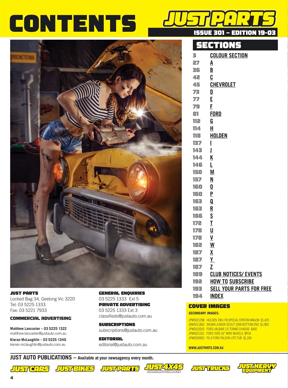 JUST PARTS Preview Pages