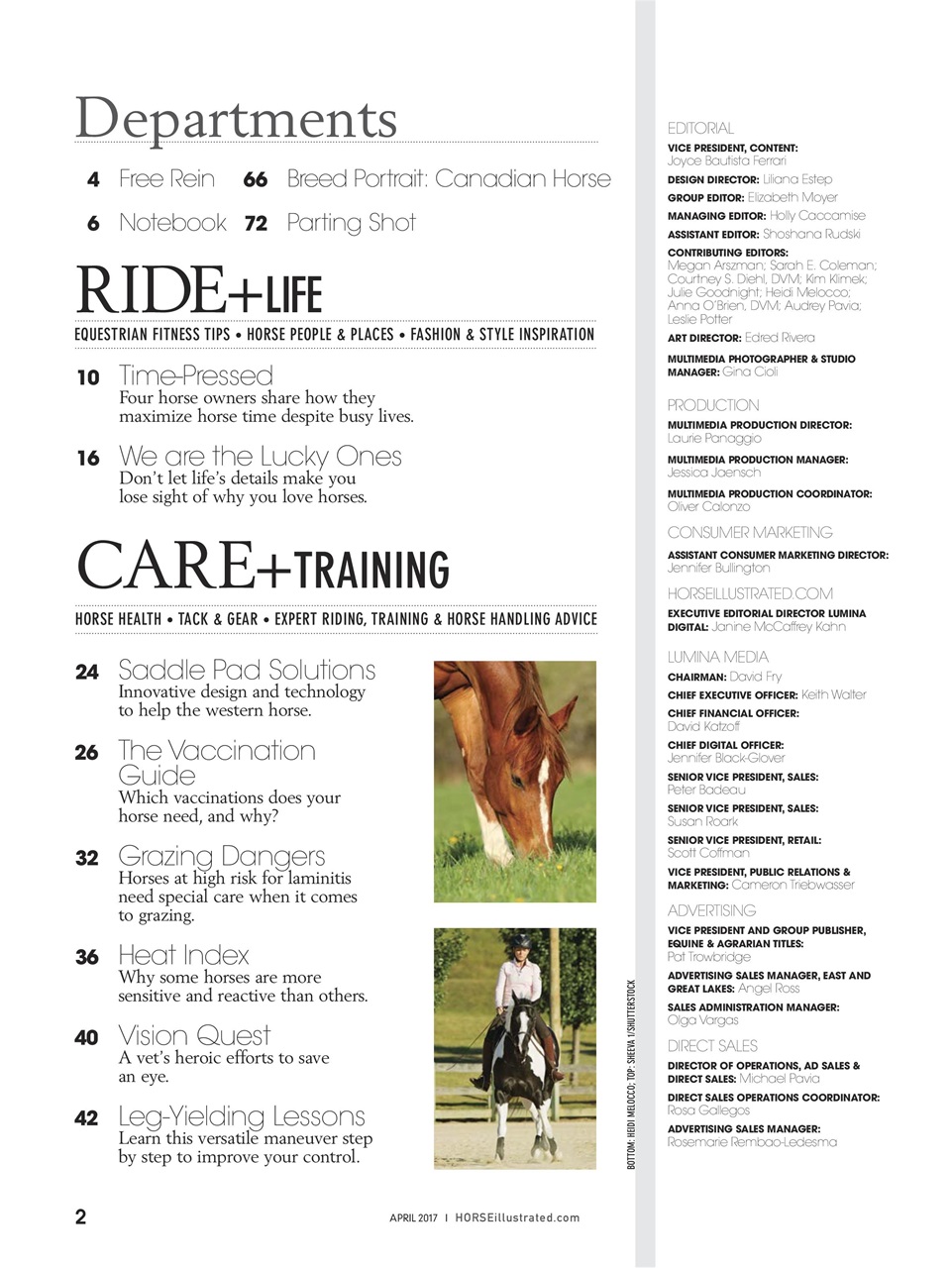 Horse Illustrated Magazine Preview Pages