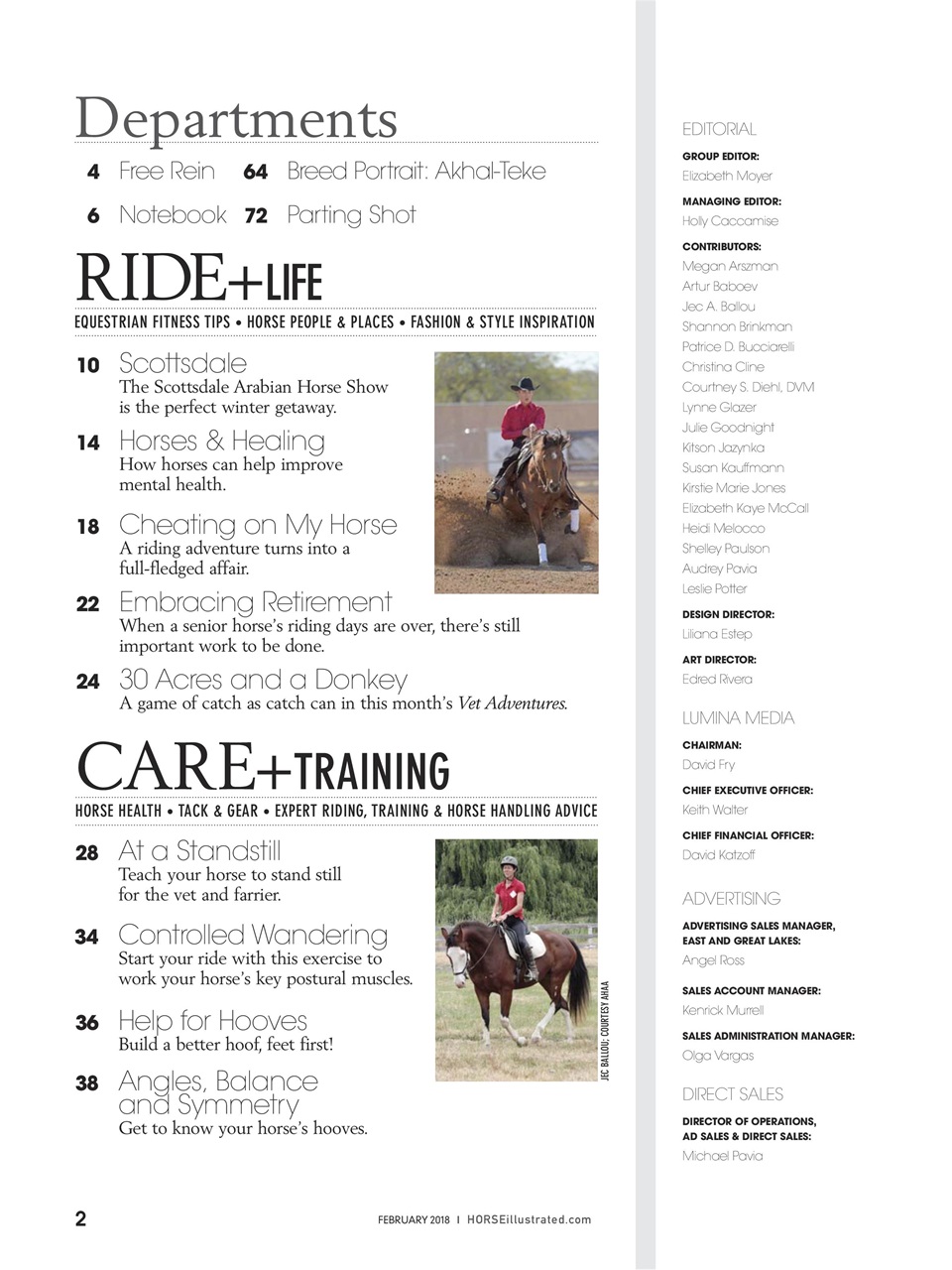 Horse Illustrated Magazine Preview Pages
