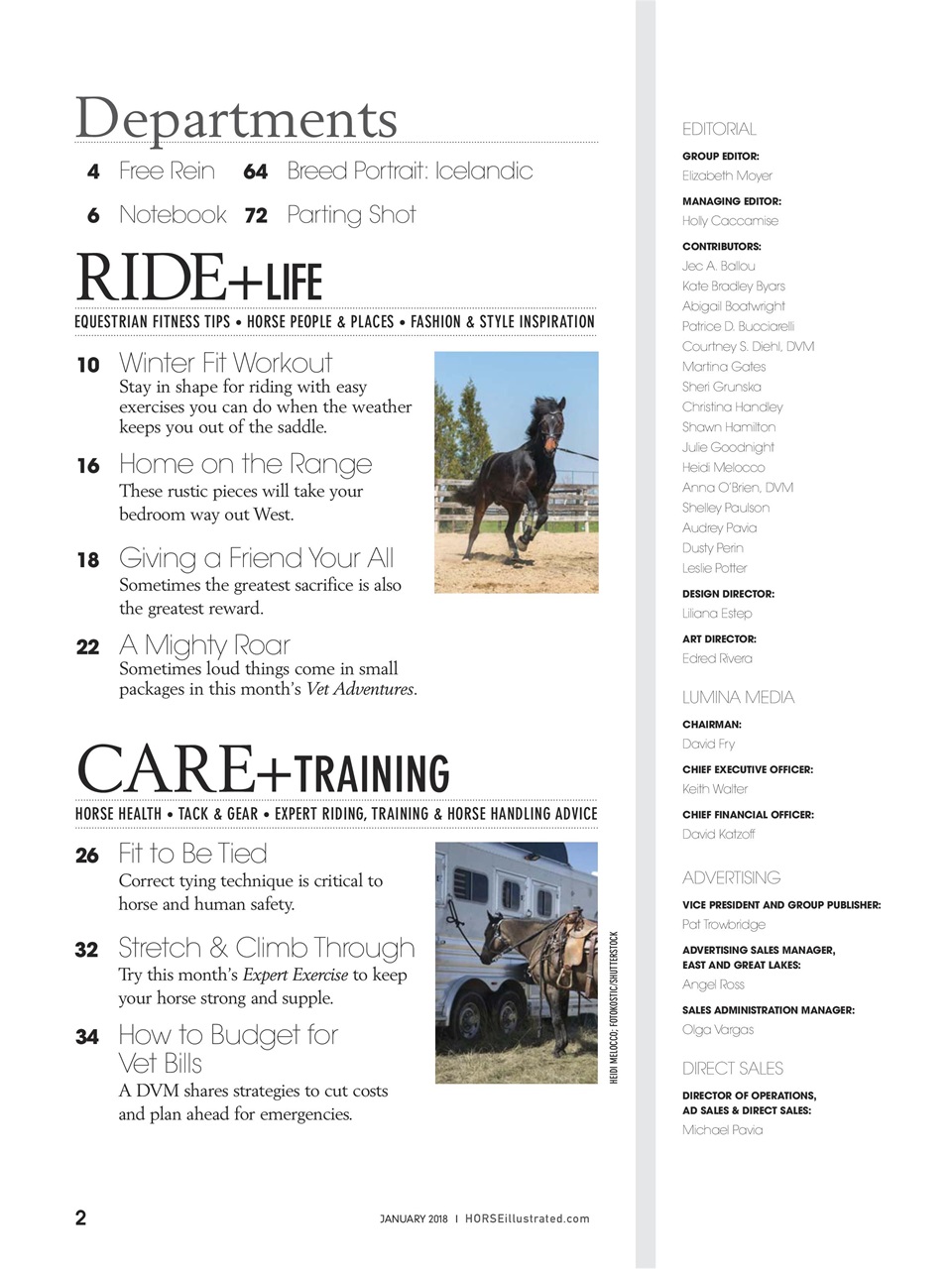 Horse Illustrated Magazine Preview Pages