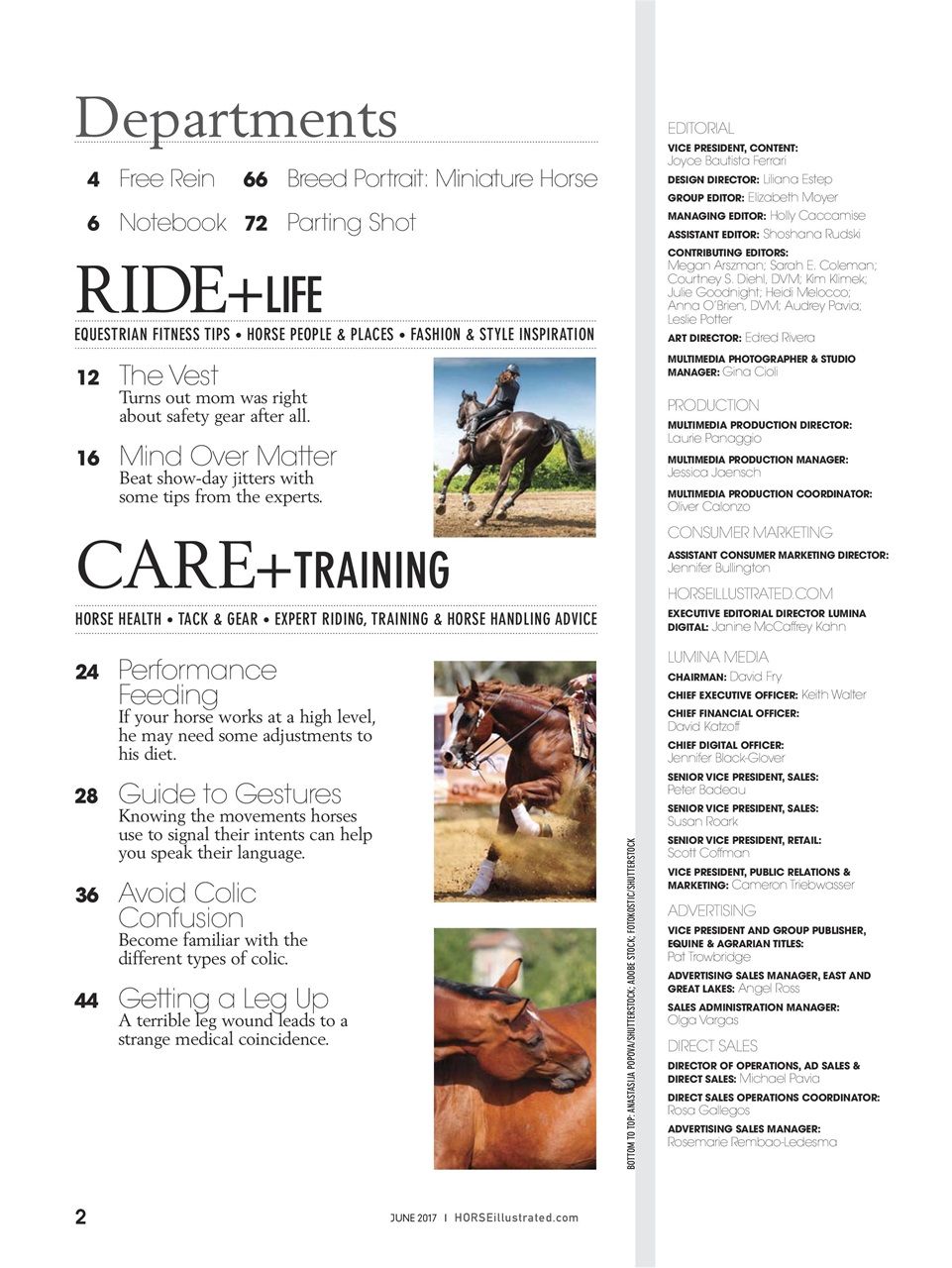 Horse Illustrated Magazine Preview Pages