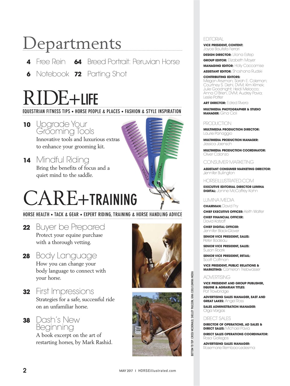 Horse Illustrated Magazine Preview Pages