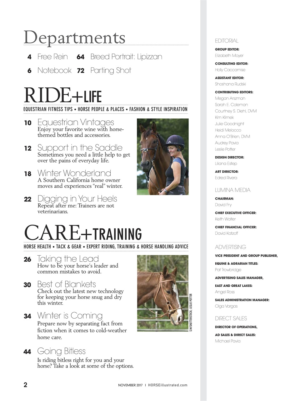 Horse Illustrated Magazine Preview Pages
