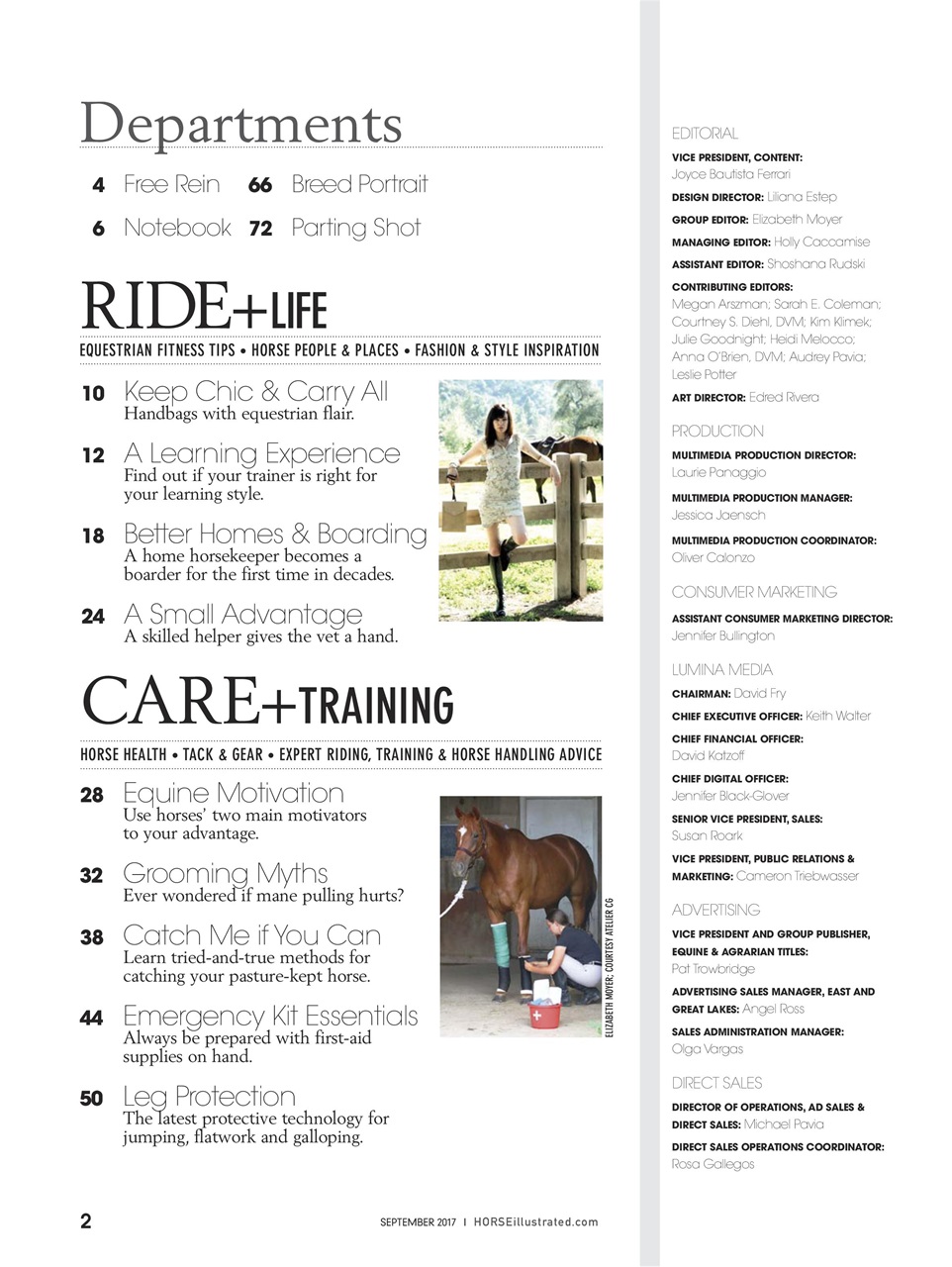 Horse Illustrated Magazine Preview Pages