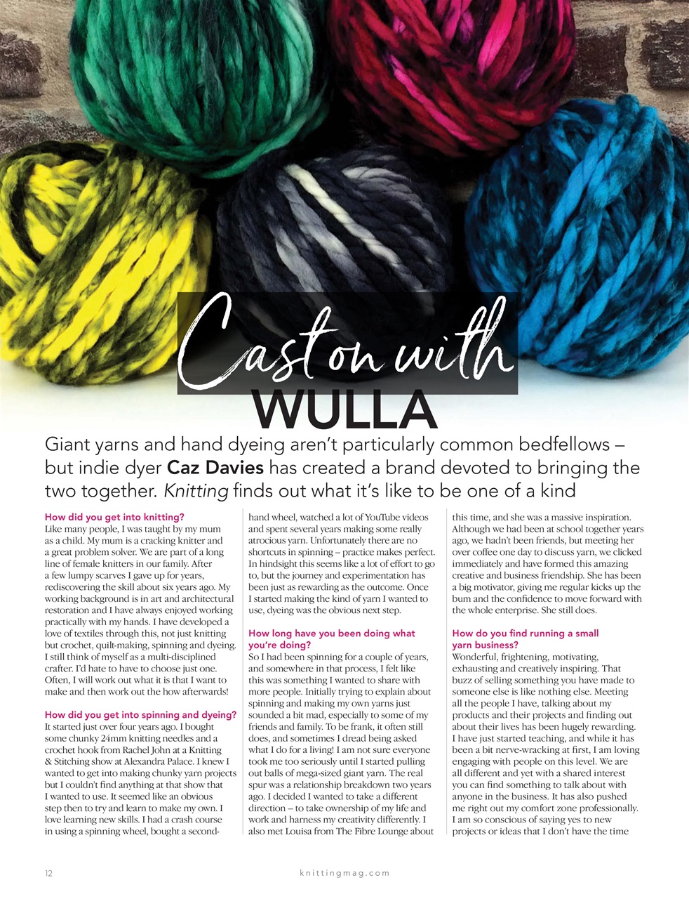 Knitting Preview Pages