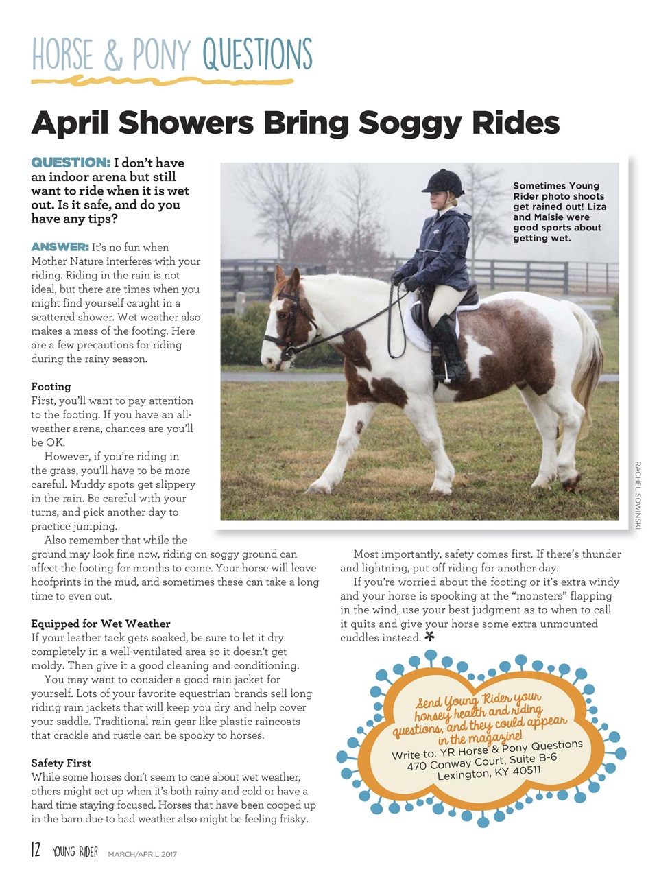 Young Rider Magazine Preview Pages