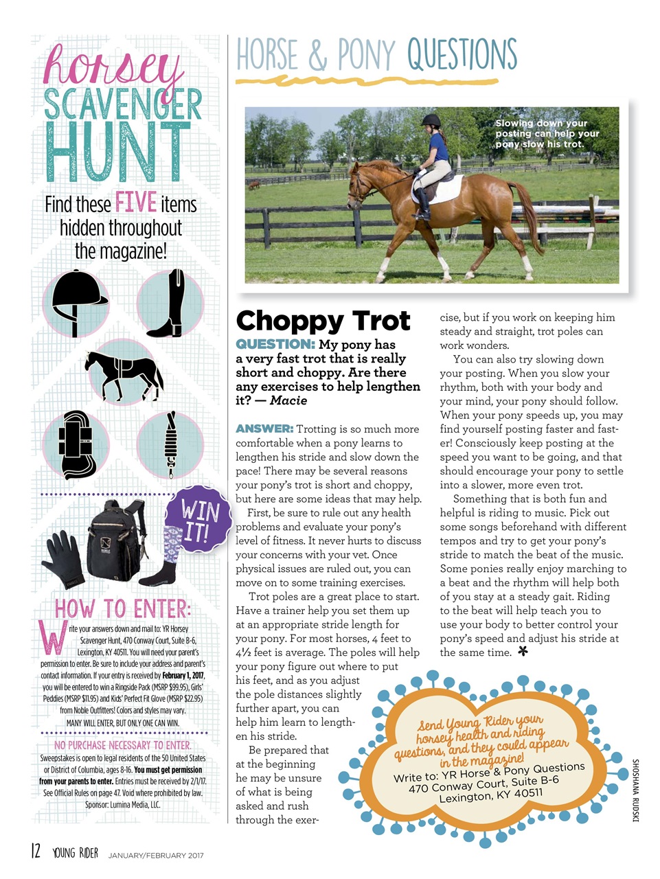 Young Rider Magazine Preview Pages