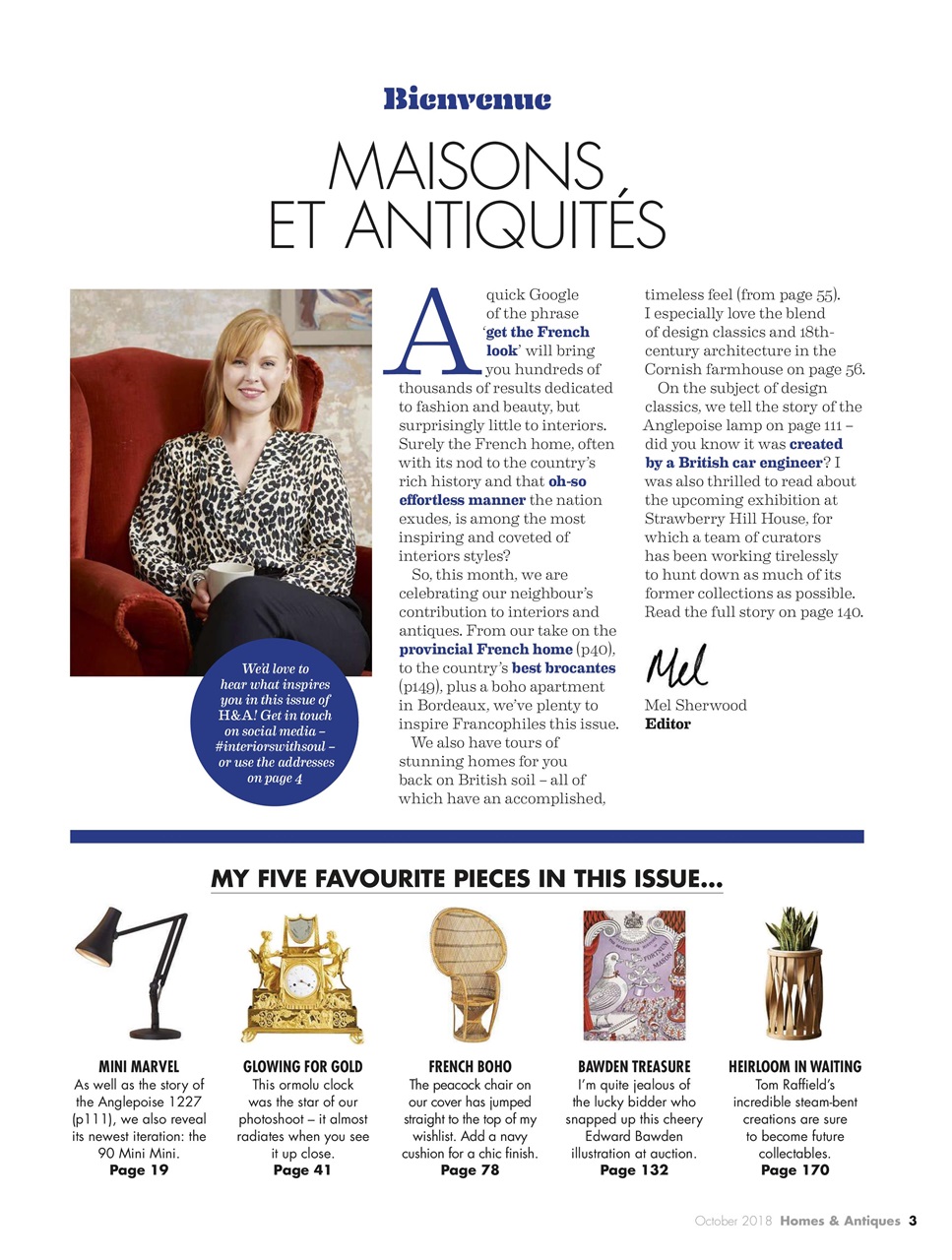 Homes & Antiques Magazine Preview Pages