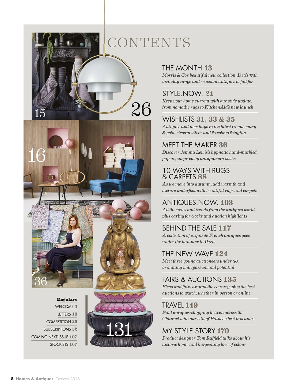 Homes & Antiques Magazine Preview Pages