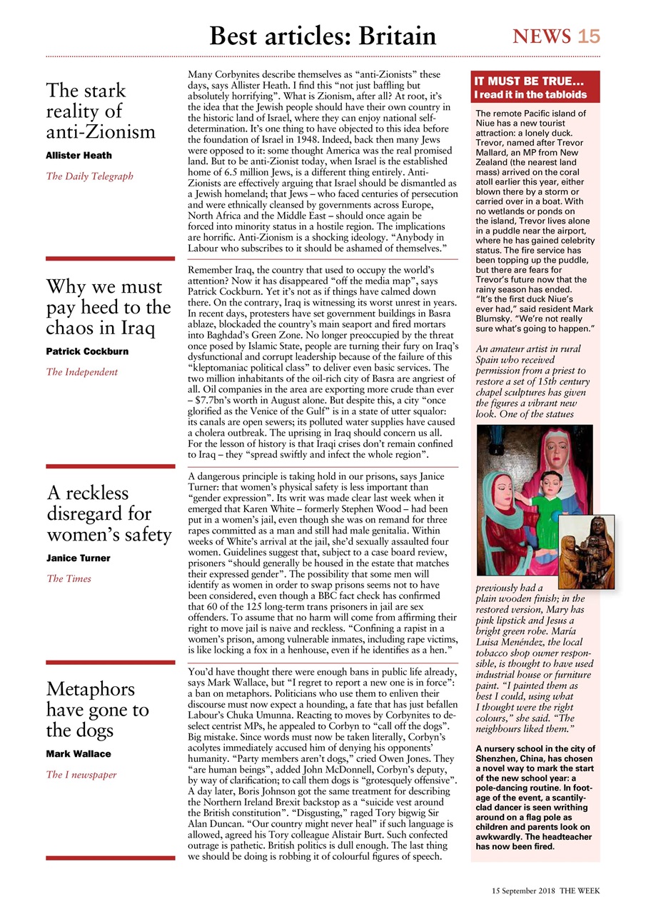 The Week Preview Pages