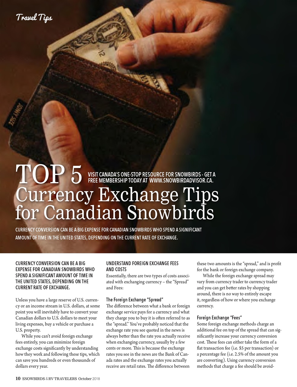 Snowbirds & RV Travelers Preview Pages