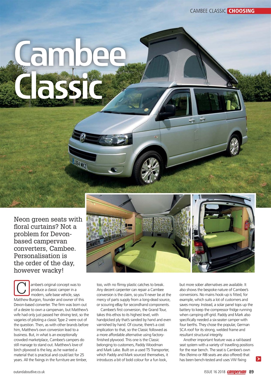 Campervan Preview Pages