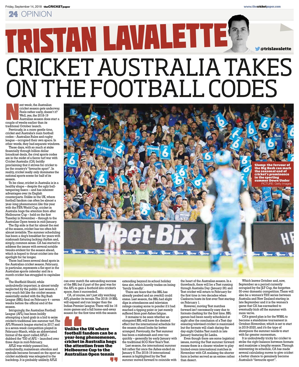 The Cricket Paper Preview Pages