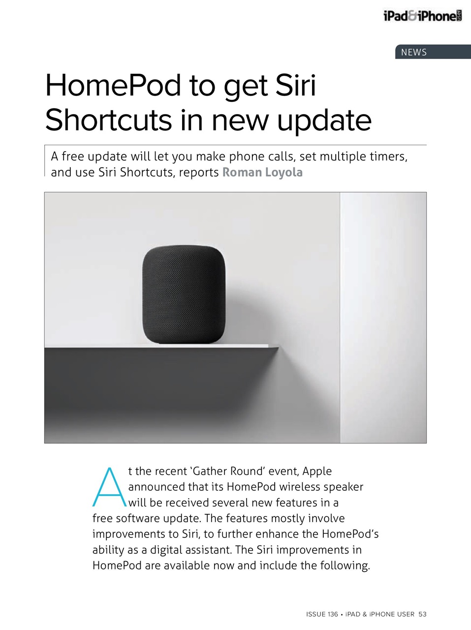 iPad and iPhone User Preview Pages